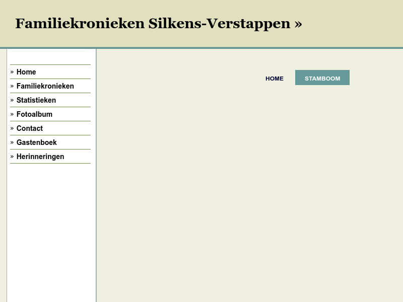 Screenshot van website