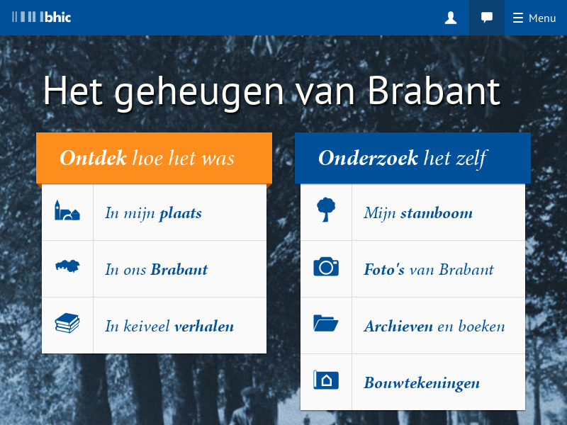 Screenshot van website