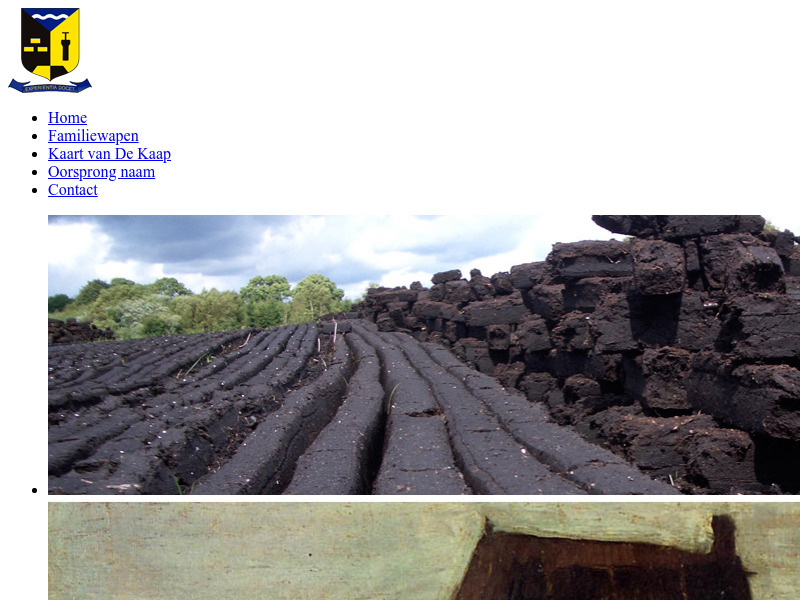 Screenshot van website