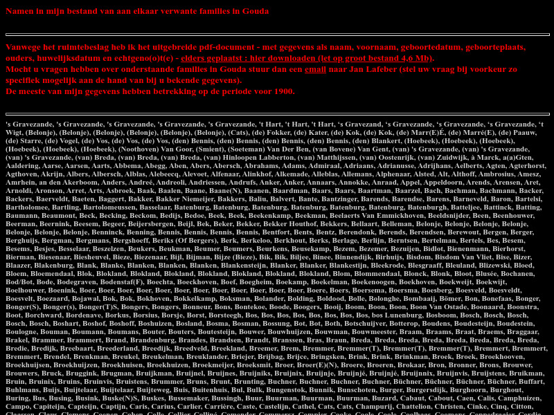 Screenshot van website