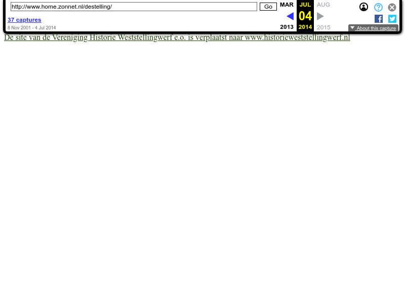 Screenshot van website
