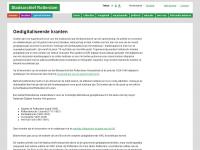 Screenshot van website