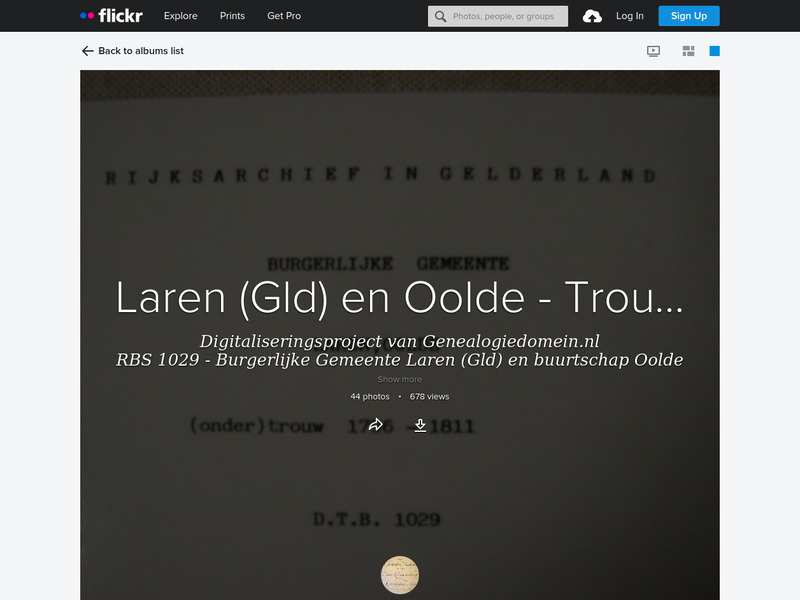 Screenshot van website