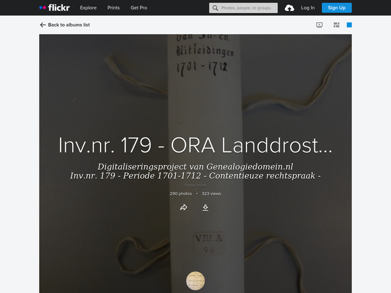 Screenshot van website