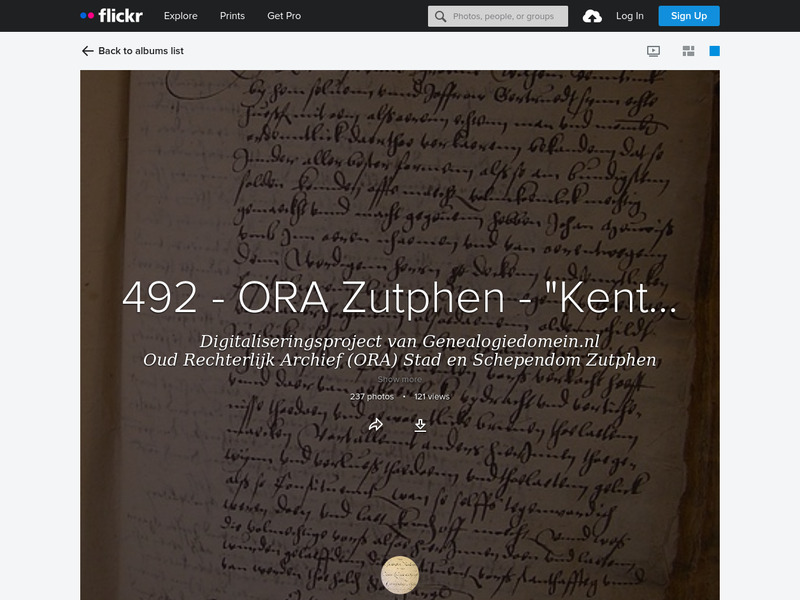 Screenshot van website