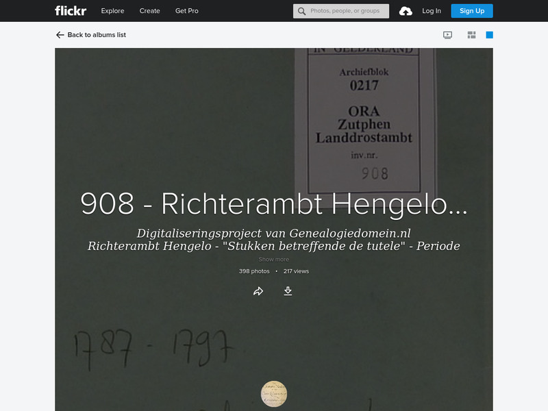 Screenshot van website
