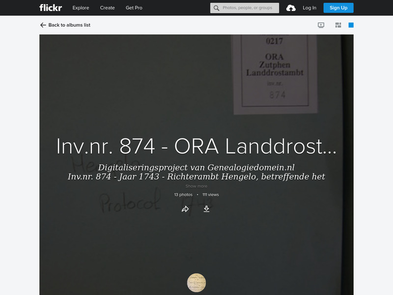 Screenshot van website