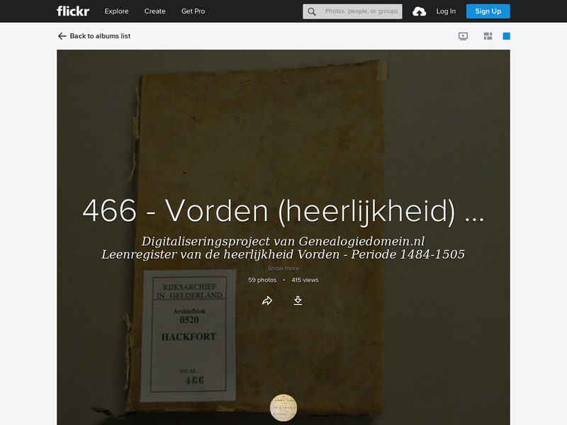 Screenshot van website