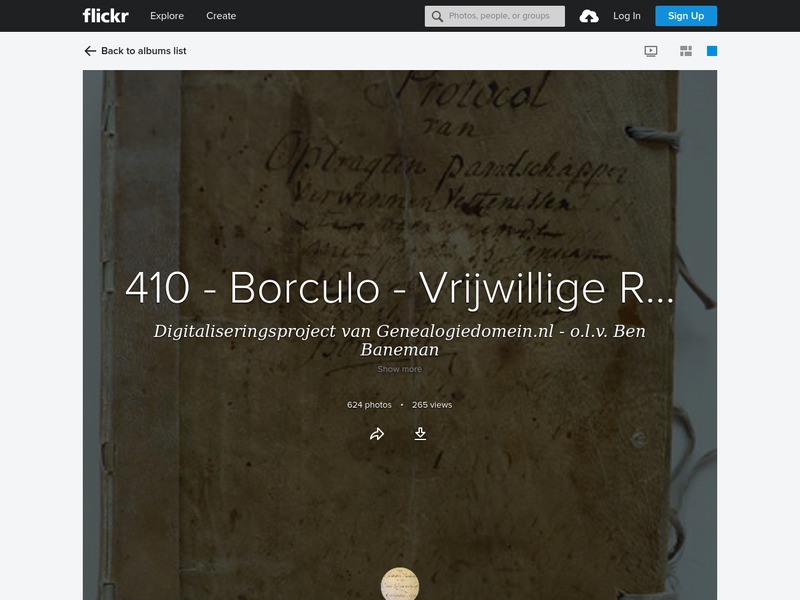 Screenshot van website