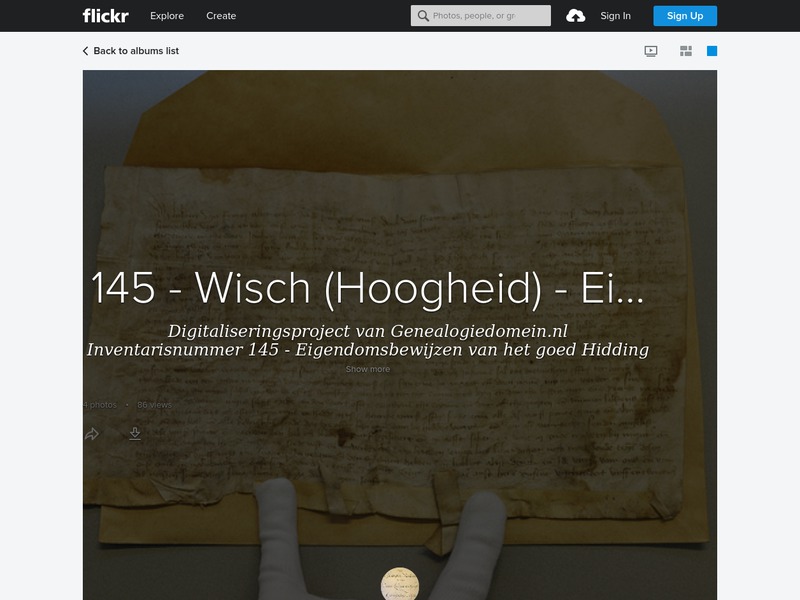 Screenshot van website