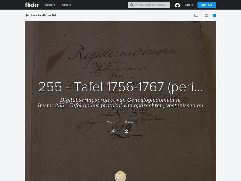 Screenshot van website