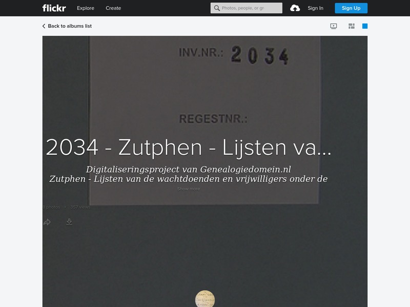 Screenshot van website