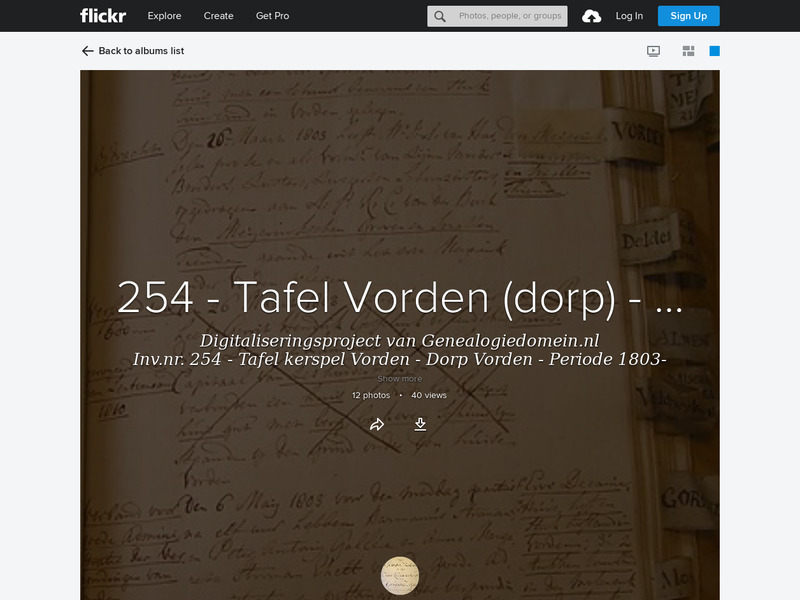 Screenshot van website