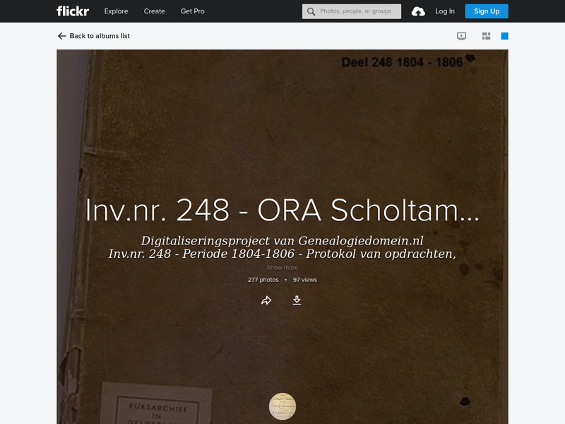 Screenshot van website