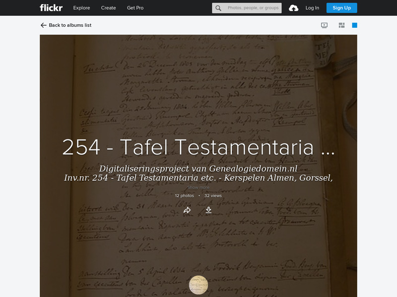 Screenshot van website