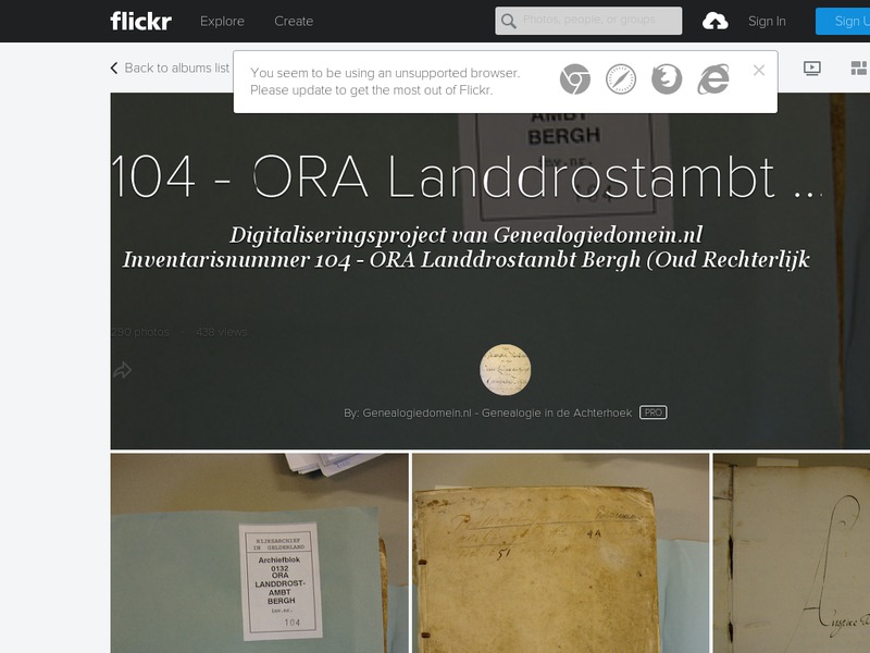 Screenshot van website