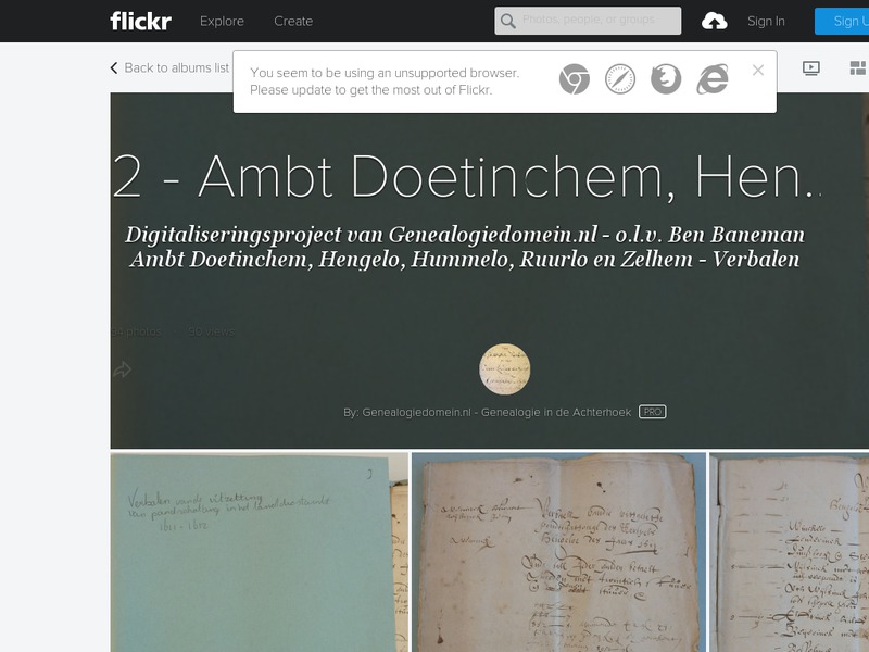 Screenshot van website