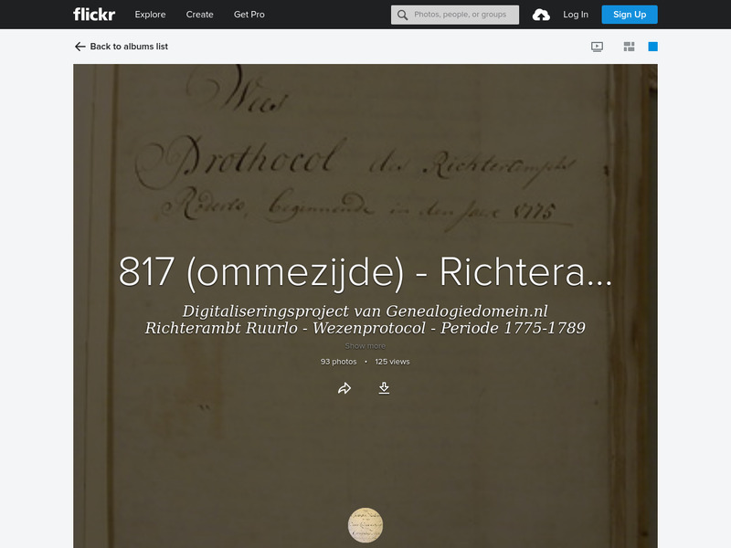 Screenshot van website