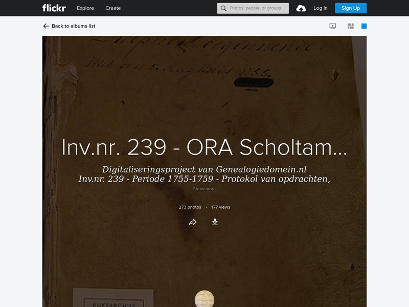 Screenshot van website