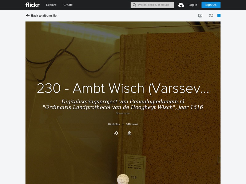Screenshot van website