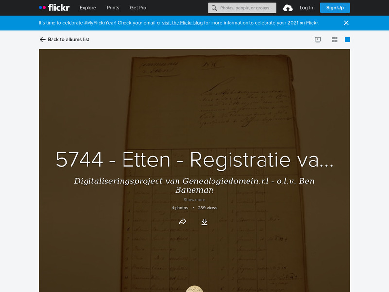 Screenshot van website