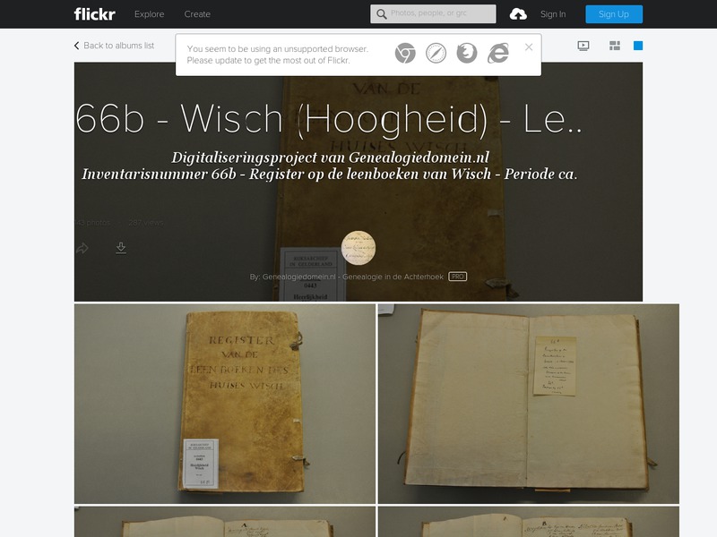 Screenshot van website