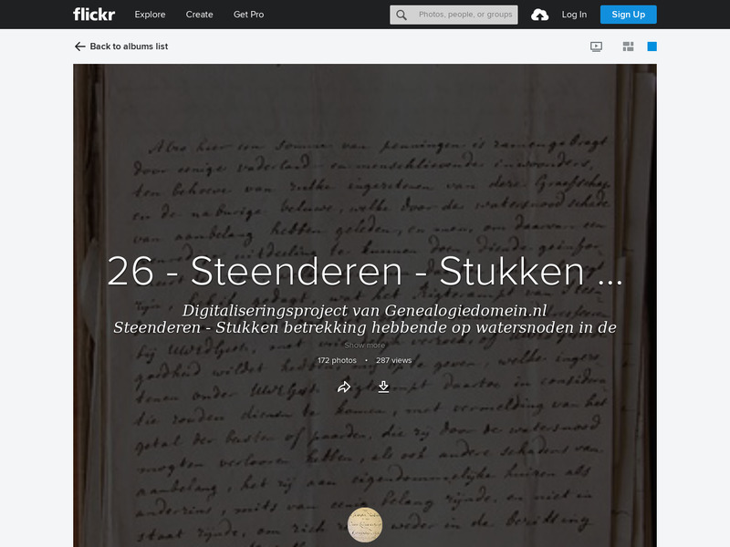 Screenshot van website