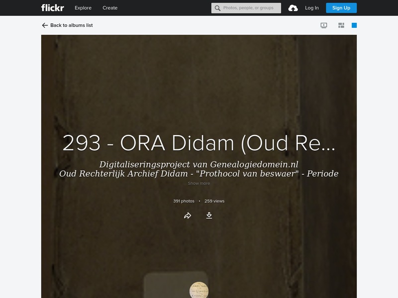 Screenshot van website