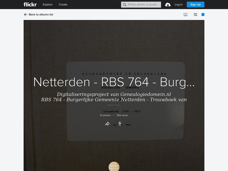 Screenshot van website