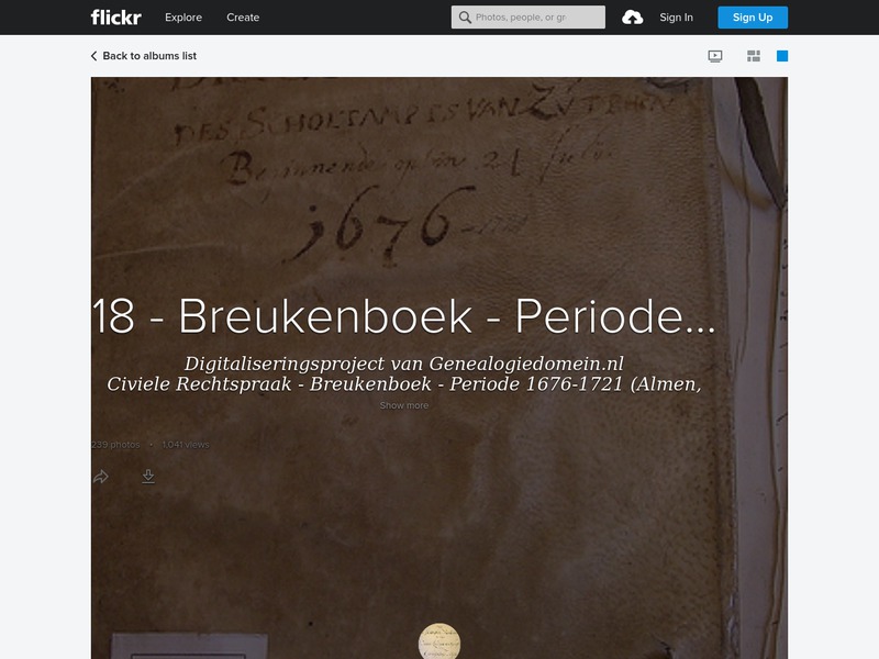 Screenshot van website