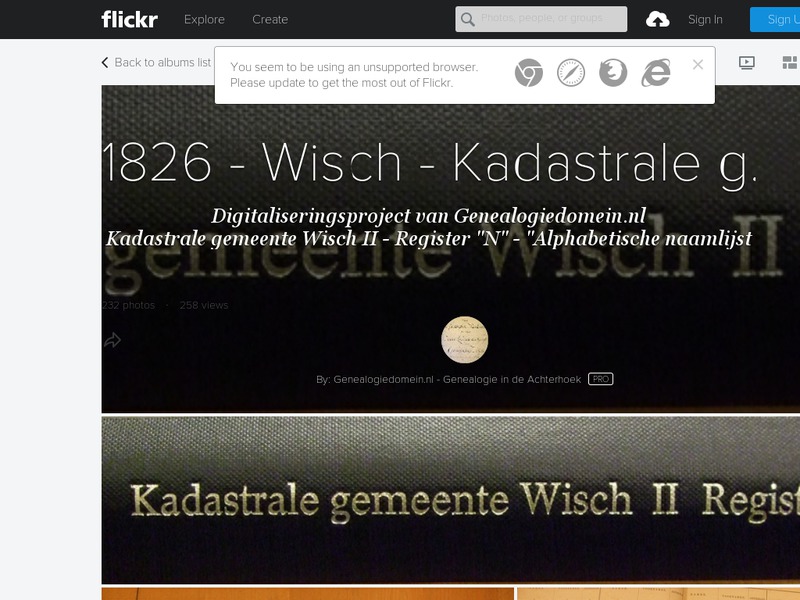 Screenshot van website