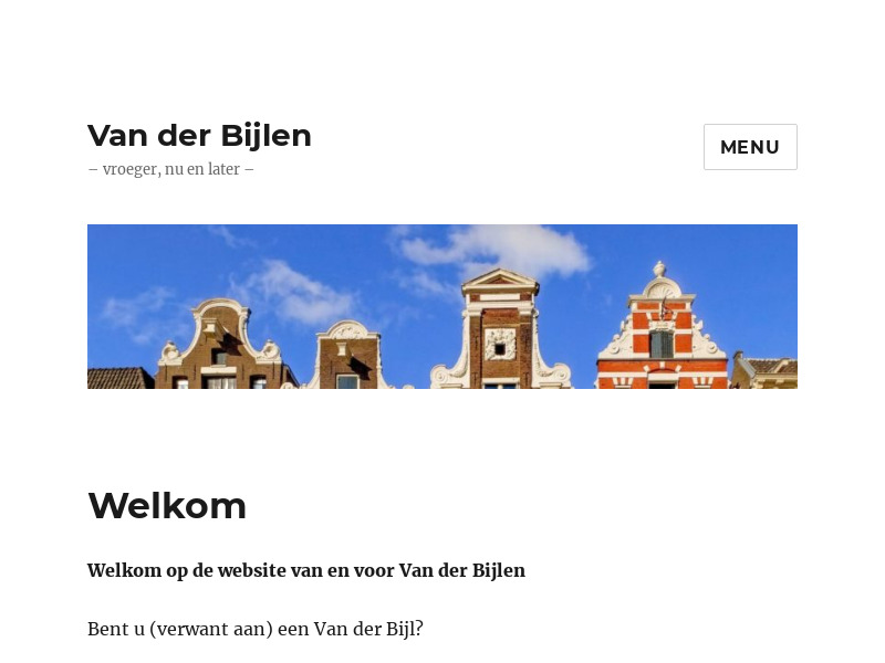 Screenshot van website