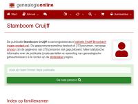 Screenshot van website
