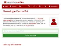 Screenshot van website