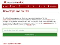 Screenshot van website