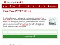 Screenshot van website