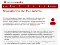 Screenshot van website