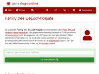 Screenshot van website