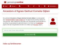 Screenshot van website