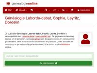 Screenshot van website