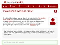 Screenshot van website