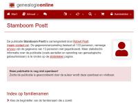Screenshot van website