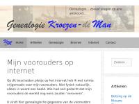 Screenshot van website