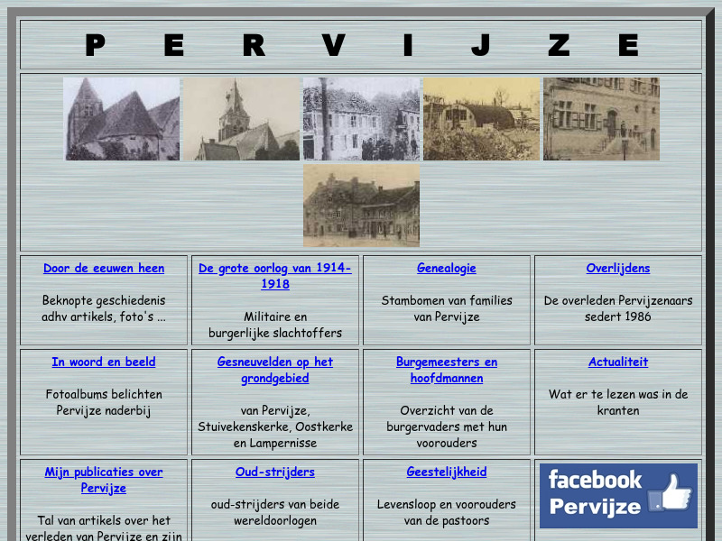 Screenshot van website