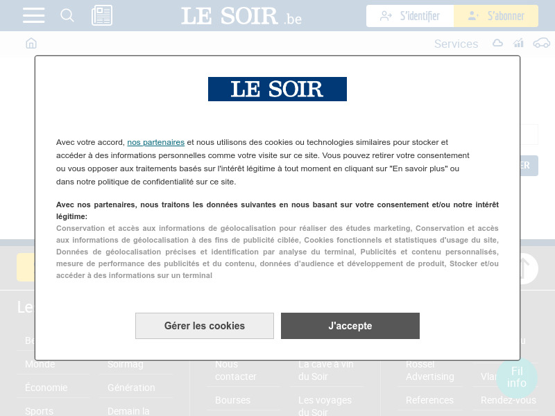 Screenshot van website