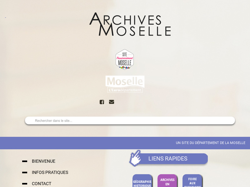 Screenshot van website