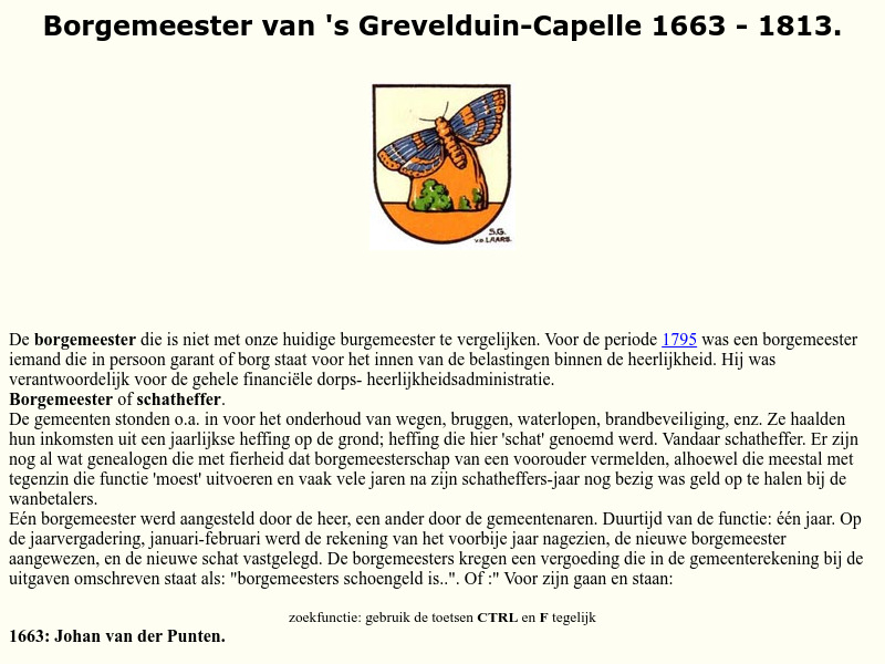 Screenshot van website