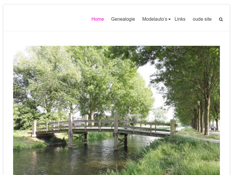 Screenshot van website