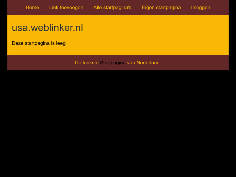 Screenshot van website