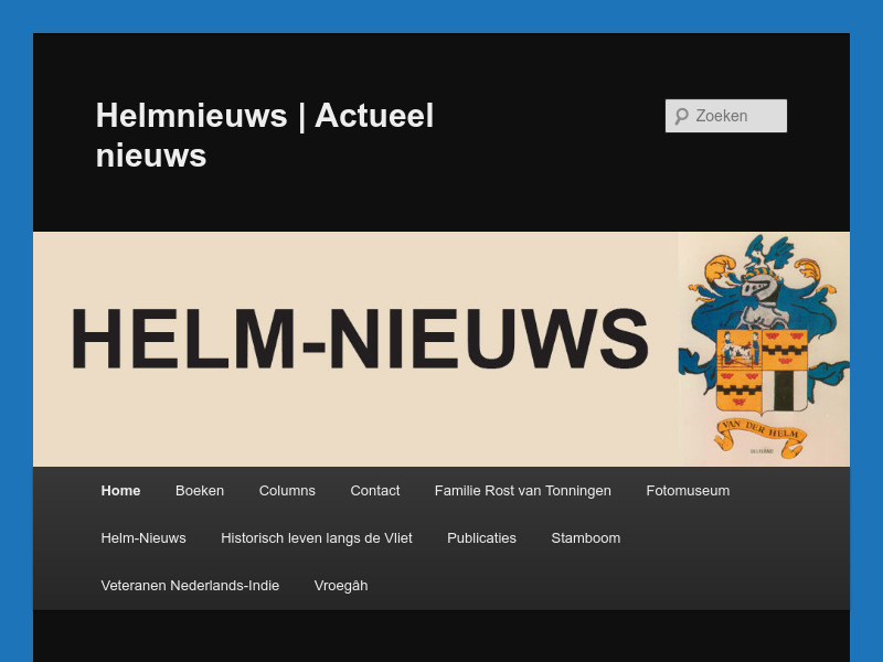 Screenshot van website